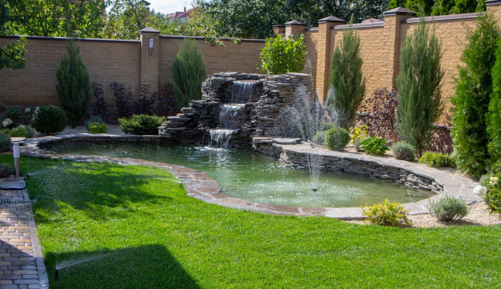 Building a Fountain with Natural Stones Hilton Landscape Supply